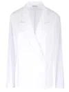 Dries Van Noten 01000-caplana 8329 Cotton Popeline In White