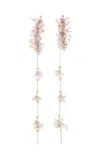 Dries Van Noten Resin & Glass Earrings In Pink
