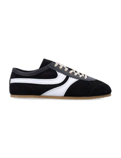 Dries Van Noten Retro-inspired Sneakers With Thin Sole For Women In Black