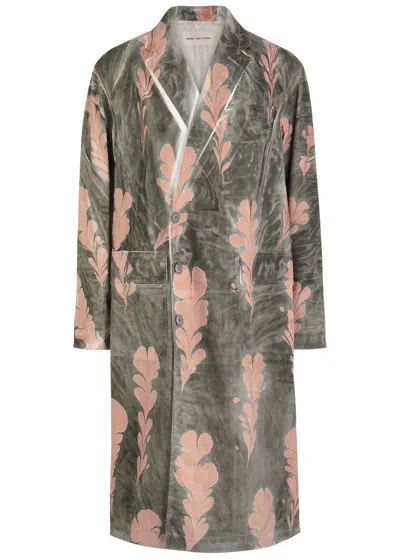 DRIES VAN NOTEN DRIES VAN NOTEN REUBEN PRINTED COTTON-POPLIN COAT