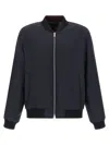 Dries Van Noten Volker Reversible Black Cotton Blend Jacket In Blue