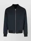 Dries Van Noten Volker Reversible Black Cotton Blend Jacket In Blue
