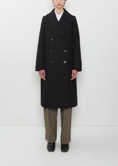 Dries Van Noten Riani Wool Coat In Black 900