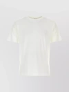 DRIES VAN NOTEN RIBBED CREW-NECK COTTON T-SHIRT WITH SHORT SLEEVES