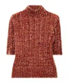 Dries Van Noten Ribbed-knit Chenille Sweater In Multi
