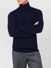 Dries Van Noten Ribbed Knit Turtleneck Sweater With Long Sleeves In Black