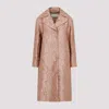 Dries Van Noten Oversize Lapels Straight Hem Coat In Peach