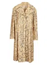 Dries Van Noten Ricca Python-print Sequin-embellished Coat