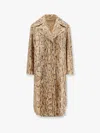 Dries Van Noten Ricca Python-print Sequin-embellished Coat