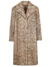 Dries Van Noten Cappotto Ricca In Cotone Decorato  Donna In Beige