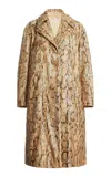 Dries Van Noten Ricca Python-print Sequin-embellished Coat In Python