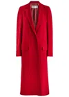 Dries Van Noten Rida Wool Coat In Red