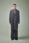 Dries Van Noten Rinley M.w. Coat In Blue