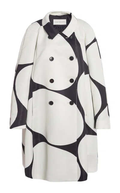 Dries Van Noten Ripa Printed Duchess-satin Coat In Multi