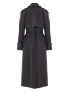 Dries Van Noten Long Belted Coat Epaulettes In Black