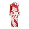 Shop Dries Van Noten Risto Coat With Abstract Design
