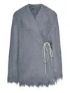 Dries Van Noten 00070 Rivla Short 2031 W.w.coat Clothing In Gray