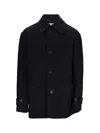 Dries Van Noten Single-breasted Rivne Short Coat In Black