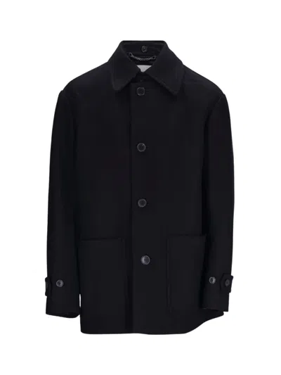 DRIES VAN NOTEN RIVNE SINGLE-BREASTED SHORT COAT