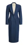 Dries Van Noten Rohana Belted Denim Coat In Medium Wash