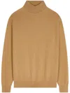 Dries Van Noten Roll-neck Cashmere Jumper In Brown