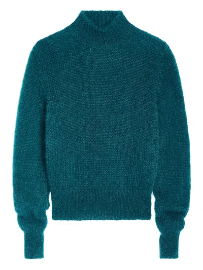 Dries Van Noten Roll-neck Sweater In Blue
