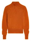 Dries Van Noten Roll-neck Sweater In Orange