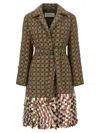 Dries Van Noten Long-sleeved Coat In Green