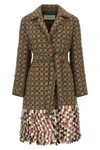 Dries Van Noten Long-sleeved Coat In Green