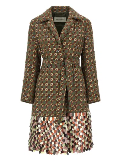 DRIES VAN NOTEN DRIES VAN NOTEN ROLTAS COAT WITH SEQUINS CLOTHING