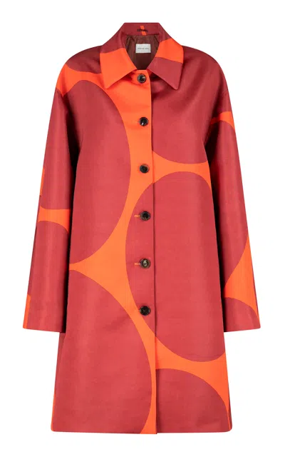 Dries Van Noten 00130-rondero 3099 W.w.coat In Orange