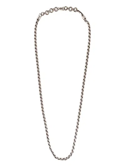Dries Van Noten Rope-chain Necklace In Metallic