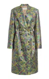 Dries Van Noten Rosea Bis Oversized Jacquard-lamé Coat In Multi