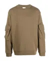 Dries Van Noten Round Collar Long Sleeve Sweater In Brown
