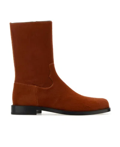 DRIES VAN NOTEN ROUND HEAD SPLICED SHORT BOOTS