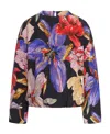 Dries Van Noten Round-neck Blouse In Blue