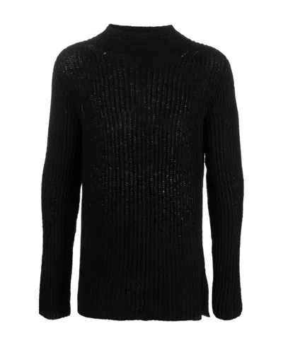 DRIES VAN NOTEN ROUND NECK LONG-SLEEVED SWEATER