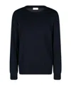 Dries Van Noten Round Neck Sweater In Navy Blue