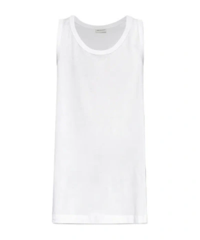 Dries Van Noten Round-neck Vest In White