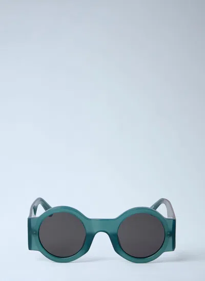 Dries Van Noten Round Sunglasses In Neutral