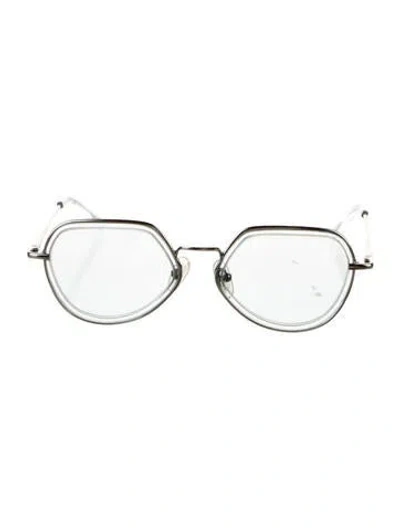 Pre-owned Dries Van Noten Round Tinted Sunglasses In Blue