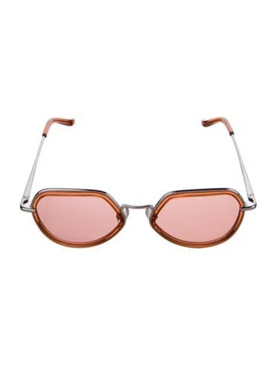 Pre-owned Dries Van Noten Round Tinted Sunglasses In Multi