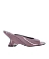 Dries Van Noten Round Toe High Heel Sandals In Mud