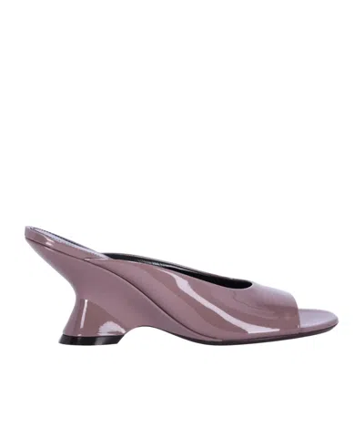 Dries Van Noten Round Toe High Heel Sandals In Mud