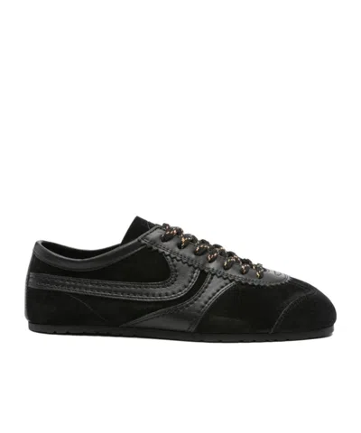 DRIES VAN NOTEN ROUND TOE LOW-TOP SNEAKERS