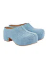 Dries Van Noten Round-toe Platform Sandals In Blue