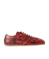 Dries Van Noten Round Toe Sneakers In Red