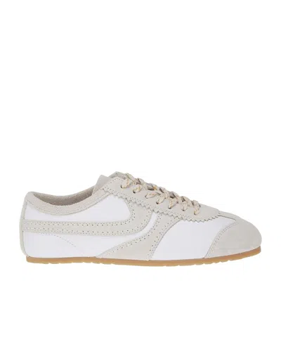 Dries Van Noten Round Toe Sneakers In White