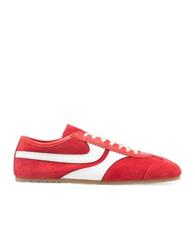 Dries Van Noten Round-toed Athletic Shoes In Red