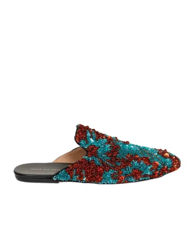 Dries Van Noten Loafers Cotton Upper Flat Sole Round Toe In Multi
